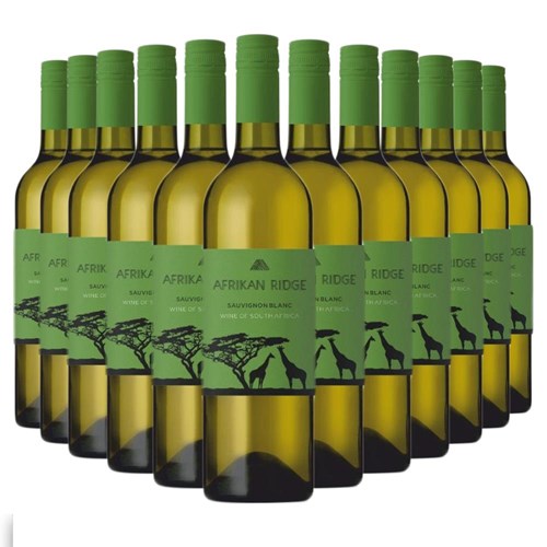 Case of 12 Afrikan Ridge Sauvignon Blanc 75cl White Wine